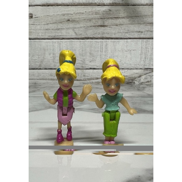 Mattel Other - Polly Pocket 1 1/4" Doll Polly World Carousel Mattel 2002 Butterfly Ride Polly